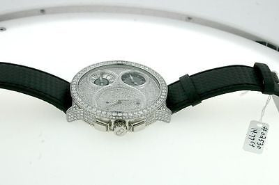 Curtis Co. Mens Big Time World Watch Diamonds 57mm Diamond Bezel Dia Anaheim Jewelry