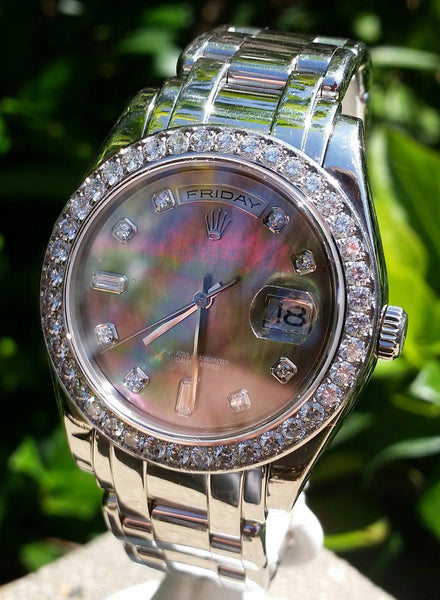 Rolex platinum masterpiece online with diamonds