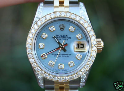 ROLEX LADIES DATEJUST DIAMOND DIAL BEZEL & LUGS YR 2009