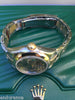 ROLEX LADIES DATEJUST TWO TONE SMOOTH BEZEL OYSTER BRACELET ROMANS MODEL 179163