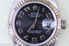 ROLEX LADIES DATEJUST STAINLESS STEEL AND WHITE GOLD FLUTED BEZEL MODEL 179174