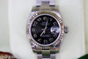 ROLEX LADIES DATEJUST STAINLESS STEEL AND WHITE GOLD FLUTED BEZEL MODEL 179174