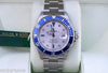 ROLEX SUBMARINER 16610 MENS WATCH DIAMOND AND SAPPHIRE DIAL WITH BLUE BEZEL