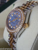 ROLEX LADIES DATEJUST TWO TONE MOTHER OF PEARL DIAMOND DIAL BEZEL LUGS 179173