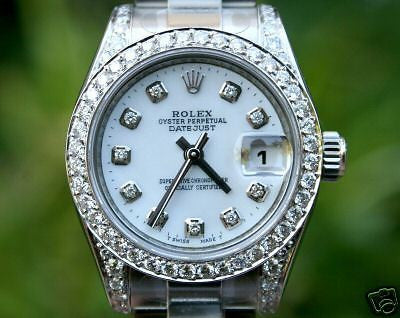 ROLEX LADIES DATEJUST STEEL DIAMONDS UNWORN